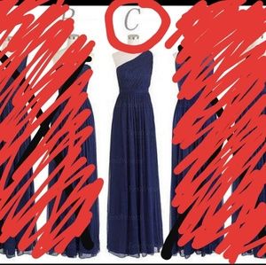 Bridal Naval Blue Dress Size 12